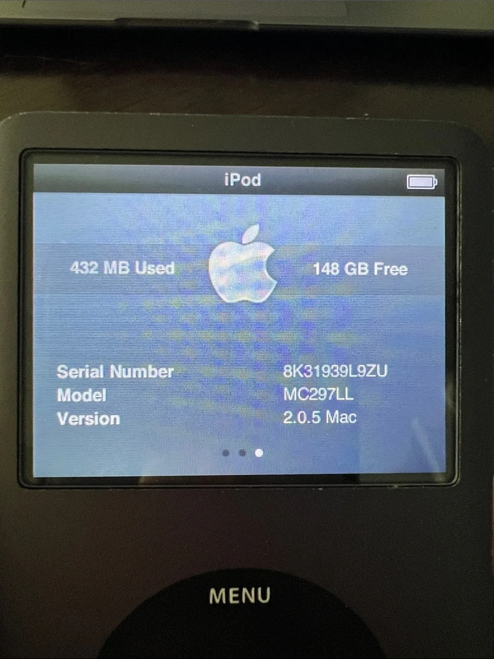 Apple iPod Classic Black 7th Generation